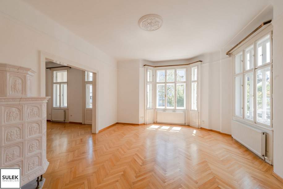 Repräsentatives Altbaujuwel mit 5 Zimmern & Terrasse in begehrter Döblinger Lage – ab November, Wohnung-miete, 3.490,00,€, 1190 Wien 19., Döbling