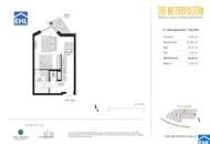 Sonnwendviertel: 1-Zimmer-Wohnung mit Balkon in der 11. Etage – Fitnessraum, Co-Working & Rooftop-Terrasse inklusive!