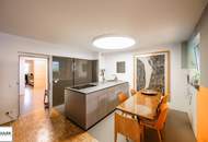 Architektenwohnung in Gersthof – 3 Zimmer im 1. Stock mit eigenem Garten, Terrasse und Loggia, Lift, offener Kamin, hochwertigster Ausstattung