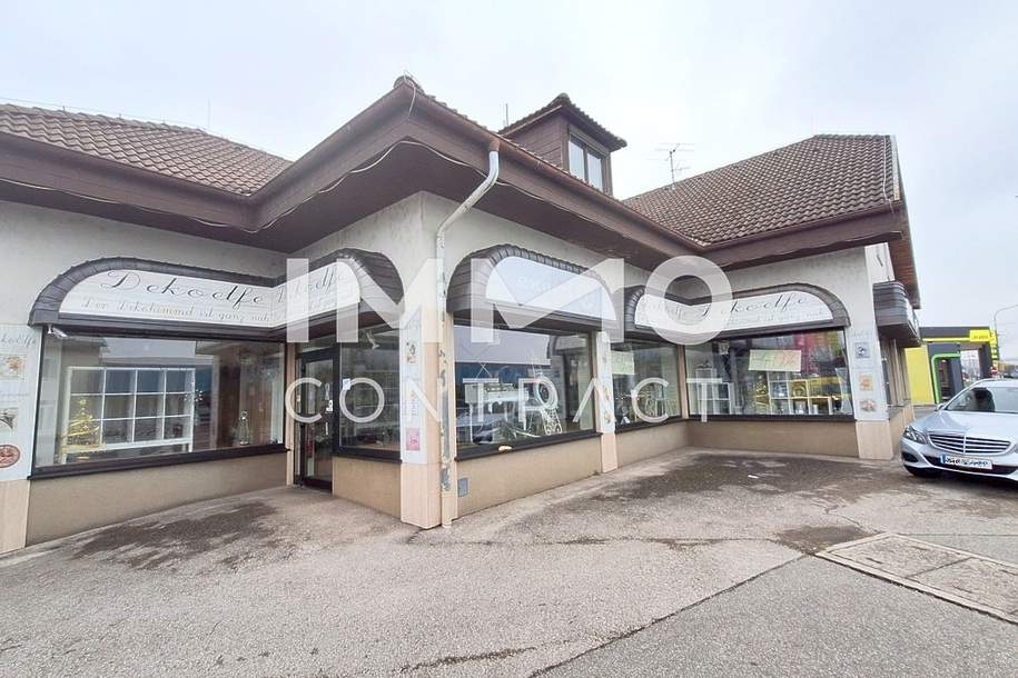 Großes Geschäftslokal mit Lager in Toplage von Ybbs an der Donau. Nutzfläche ca. 750 m² mit Auslagen, Gewerbeobjekt-miete, 6.528,00,€, 3370 Melk