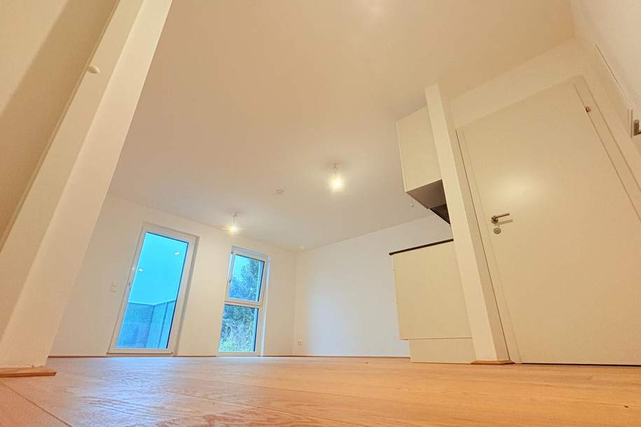 Höchster Wohnkomfort mit modernster Küche auf 1,5 Zimmer mit Balkon, Stellplatz sogar erwünscht!!, Wohnung-miete, 962,21,€, 1220 Wien 22., Donaustadt