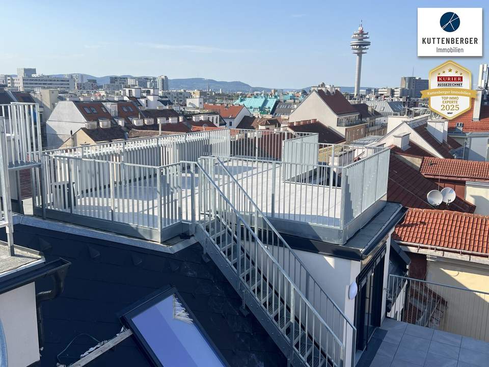 Superprojekt: ''Über den Baumwipfeln" TOP 53 MIT BALKON, PANORAMA-DACHTERRASSE & WIEN-BLICK