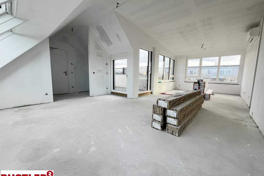 Südseitige Terrassenwohnung in Grünruhelage | Neubau, Wohnung-kauf, 345.000,€, 1210 Wien 21., Floridsdorf