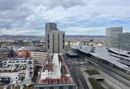 3-Zimmer-Wohnung im 16. Stock mit Loggia nahe Hauptbahnhof