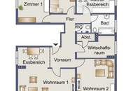 Schöne 4,5 Zimmer Loggia-Wohnung mit 32m² Einliegerwohnung &amp; Garage in Grünruhelage