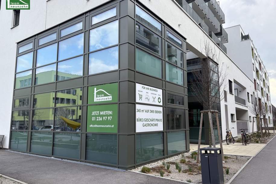 Gewerbefläche mit viel Potenzial - Büro/Gastronomie/Ordination möglich - Fußläufig zur U1 - JETZT ANFRAGEN, Gewerbeobjekt-miete, 4.312,49,€, 1220 Wien 22., Donaustadt