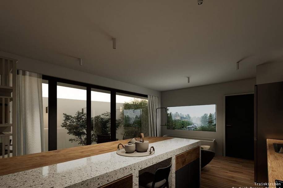 Neubau Erstbezug | 2 Zimmer Gartenwohnung | herrliche Grünlage | inkl. 2 Garagenplätze -&gt; NEUER PREIS, Wohnung-kauf, 269.900,€, 2514 Baden