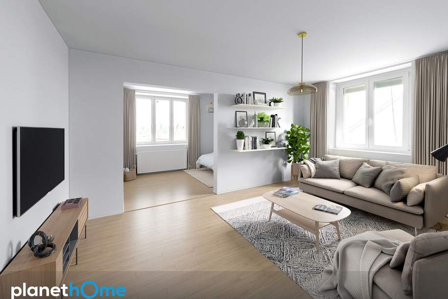 Klinik Hietzing - Helle 2-Zimmer-Wohnung mit Weitblick & Grünruhelage, Wohnung-kauf, 210.000,€, 1130 Wien 13., Hietzing