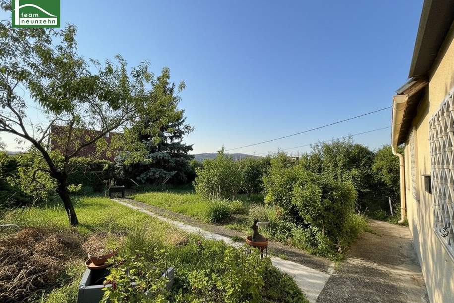 Sonniges Weitblick-Grundstück im Kleingarten in Breitensee auf Eigengrund mit ganzjährigem Wohnen!, Grund und Boden-kauf, 379.000,€, 1140 Wien 14., Penzing