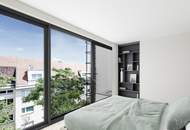 SPEKTAKULÄRES PENTHOUSE DER EXTRAKLASSE | Wintergarten mit aufklappbaren Fensterflächen | ca. 114 m² Dachterrasse mit Pool-Option | Schlafzimmer hofseitig | 360°-Tour