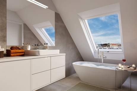 THE ARIK – Wo Sonnenuntergänge Zuhause sind: 4-Zimmer-Dachgeschoss, Wohnung-kauf, 769.800,€, 1070 Wien 7., Neubau
