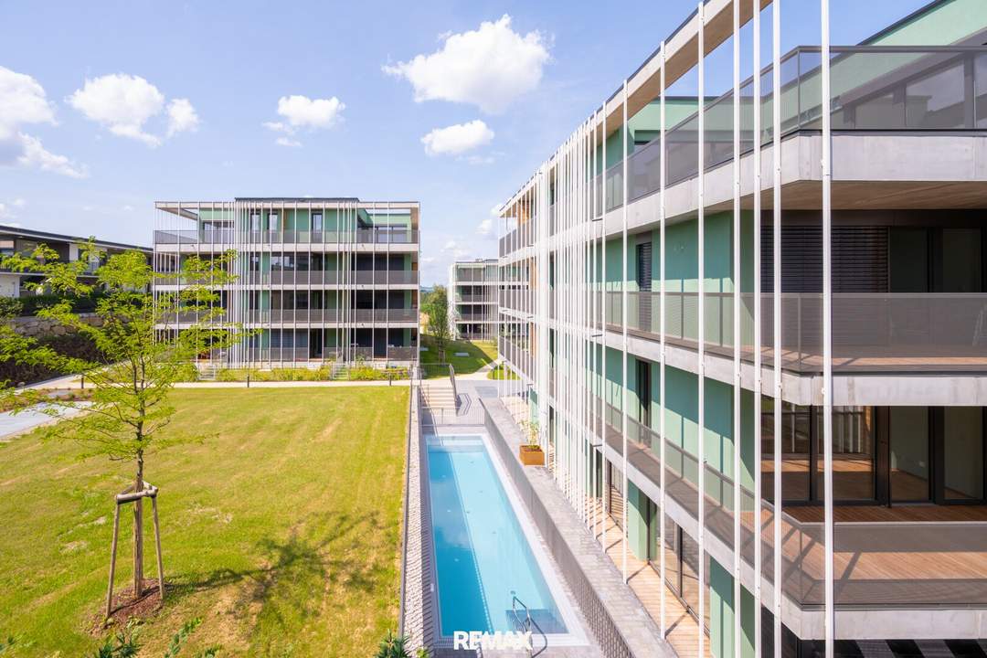 Barrierefreie 3-Zimmer-Wohnung mit Küche, Balkon und Tiefgaragenstellplatz in sonniger Lage!