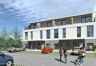 PROVISIONSFREIE BAUTRÄGERLIEGENSCHAFT - TRAUMGRUNDSTÜCK INKL. PROJEKTPLANUNG MIT BAUGENEHMIGUNG FÜR 8 REIHENHÄUSER MIT TERRASSEN UND EIGENGÄRTEN - SHAREDEAL MÖGLICH