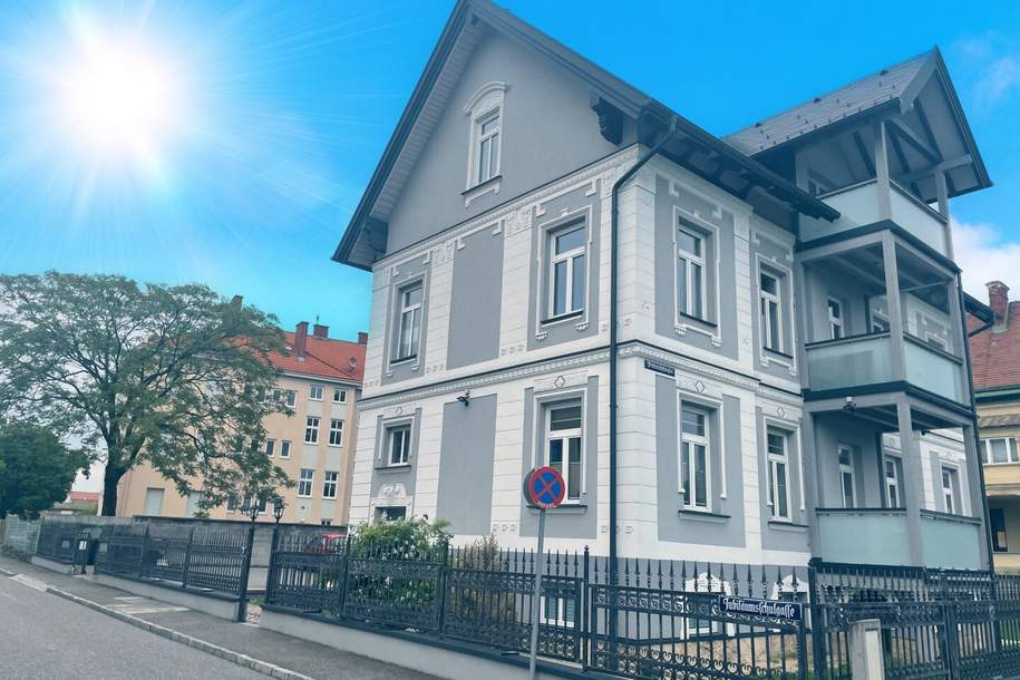 Villa mit 2 befristet vermieteten und 1 Dachgeschosswohnung zur Selbstnutzung, Gewerbeobjekt-kauf, 599.900,€, 2620 Neunkirchen