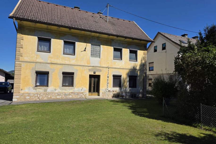 Einfamilien - Zweifamilienhaus in attraktiver Lage in Ferlach, Kärnten!, Haus-kauf, 210.000,€, 9170 Klagenfurt Land