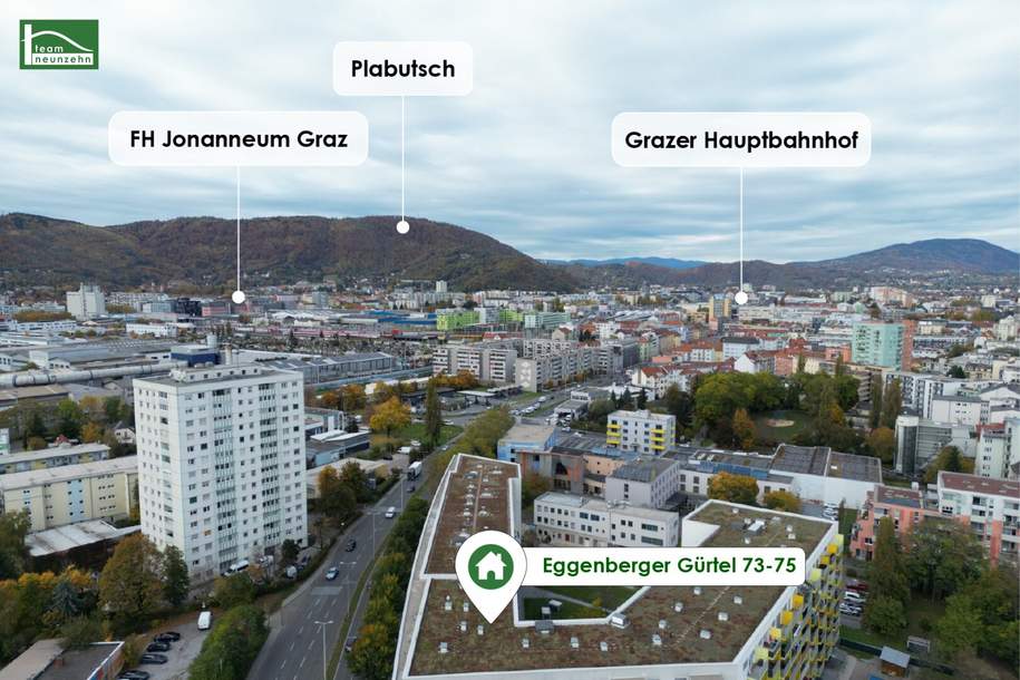Eggenberger Gürtel 73 – Kompakte 2-Zimmer-Wohnung mit Balkon!, Wohnung-miete, 650,03,€, 8020 Graz(Stadt)