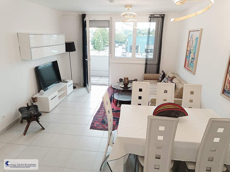 MODERNE VOLL MÖBLIERTE BALKONWOHNUNG NAHE U1 KAGRANER PLATZ