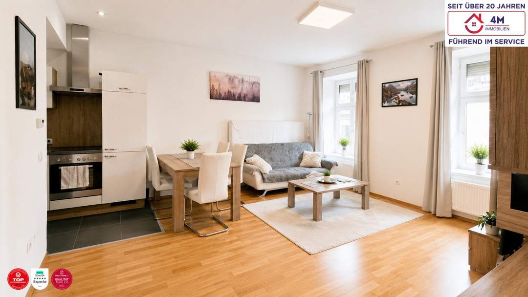 Charmante 2-Zimmer-Wohnung in attraktiver Lage nahe Schloss Hetzendorf inkl. Gemeinschaftsgarten!