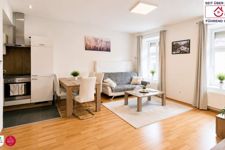 Charmante 2-Zimmer-Wohnung in attraktiver Lage nahe Schloss Hetzendorf inkl. Gemeinschaftsgarten!, Wohnung-kauf, 195.000,€, 1120 Wien 12., Meidling