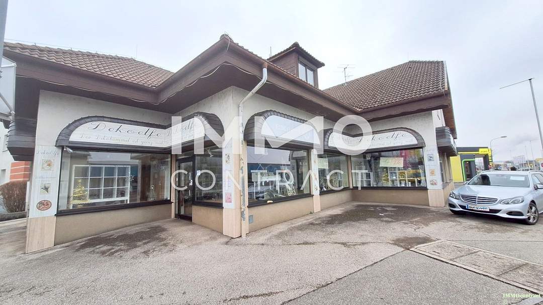 Großes Geschäftslokal mit Lager in Toplage von Ybbs an der Donau. Nutzfläche ca. 750 m² mit Auslagen
