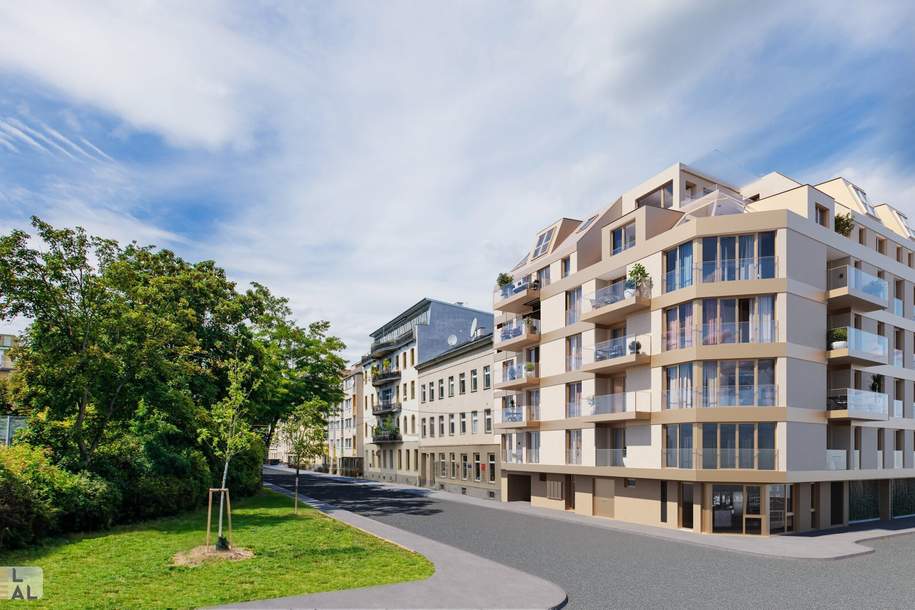 "DONAU PERLE"! ERSTBEZUG! MODERNE 2-ZIMMER-WOHNUNG MIT BALKON UND TRAUMHAFTEM PARKBLICK!, Wohnung-kauf, 299.000,€, 1210 Wien 21., Floridsdorf