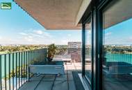 Bestlage am Wasser - direkt beim Hirschstettner Badeteich mit vermutlich der besten Aussicht Wiens! Ein Balkon zum Verlieben!