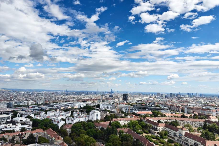 ÜBER DEN DÄCHERN WIENS: 2-Zimmer-Skyline-Wohnung mit Panoramablick, 60,61m², Wienerberg, Wohnung-kauf, 349.000,€, 1100 Wien 10., Favoriten