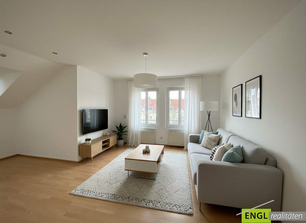 Dachgeschoßwohnung in ruhiger Lage, direkt am Erholungsgebiet Liesingbach