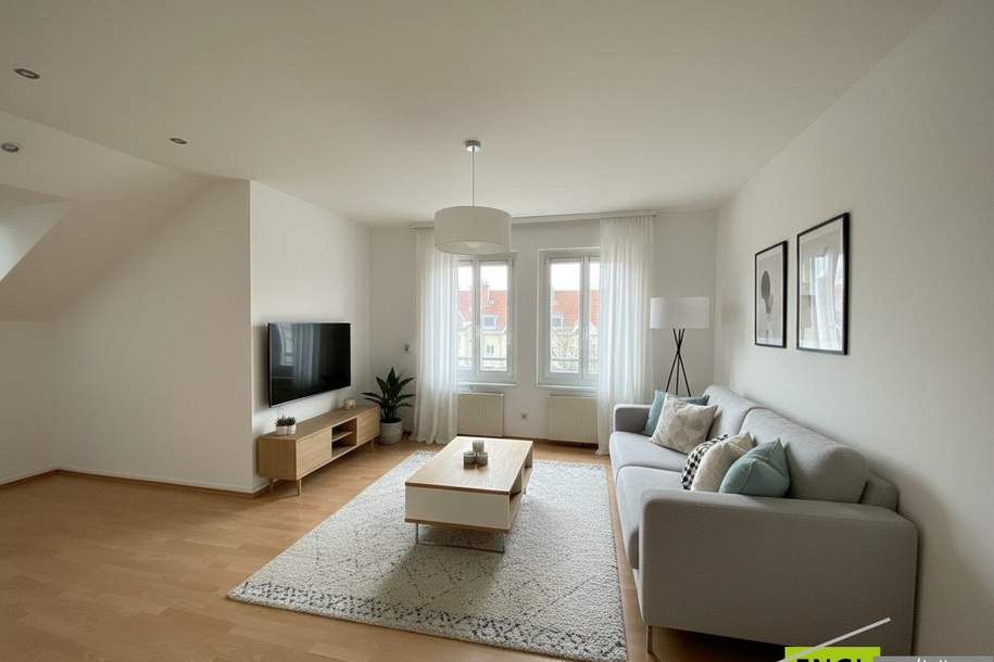 Dachgeschoßwohnung in ruhiger Lage, direkt am Erholungsgebiet Liesingbach, Wohnung-kauf, 289.000,€, 1230 Wien 23., Liesing