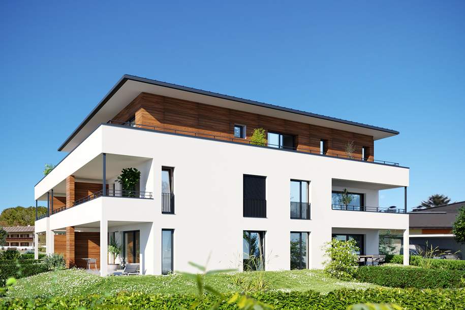 GREEN &amp; LAKE - Reifnitz am Wörthersee! Exklusive Neubauwohnung in unmittelbarer Seenähe, Wohnung-kauf, 399.000,€, 9081 Klagenfurt Land