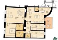 Erstbezug: Traumhafte 5-Zimmer Altbauwohnung mit Balkon beim Rochusmarkt