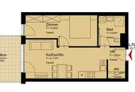 Traumhafte 2-Zimmer Wohnung I Balkon I nahe U1 Kagraner Platz