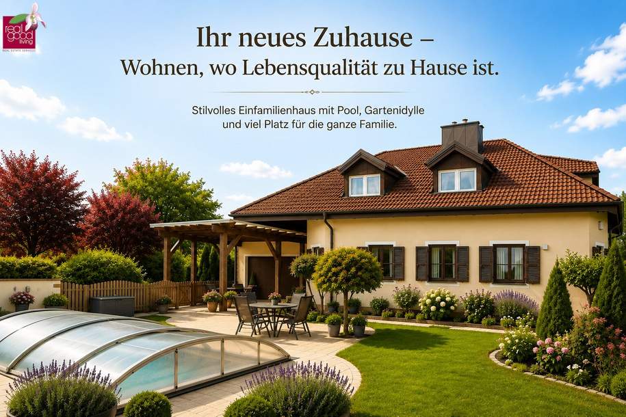 Exklusives Landgut mit Parkanlage, Wellness &amp; Freizeitresidenz nahe Wien, Haus-kauf, 1.990.000,€, 2123 Mistelbach