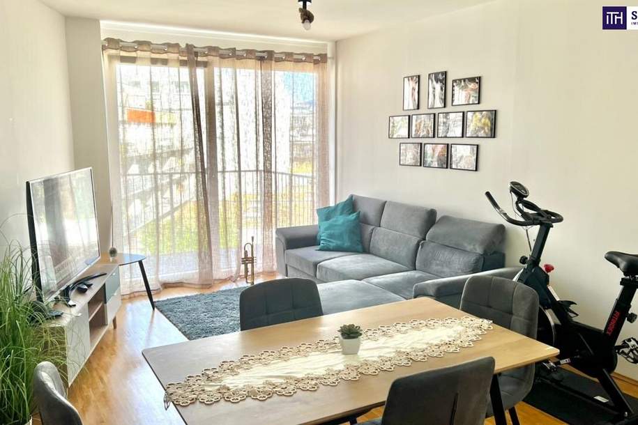 Klein, fein &amp; voller Wohngefühl – charmante 2-Zimmer-Wohnung mit Balkon, ruhiger Innenhoflage und sensationell niedrigen Heizkosten dank Erdwärme in Graz!, Wohnung-miete, 765,15,€, 8020 Graz(Stadt)