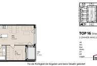 TOPLAGE und ERSTBEZUG: Straßenseitige, moderne 2-Zimmerwohnung mit Loggia! Besichtigung ab Februar 2025 möglich!