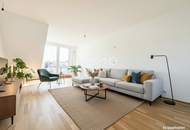 BEIM DONAUUFER: Lichtdurchflutete, klimatisierte Dachgeschoßwohnung mit Dachterrassen über den Dächern von Wien