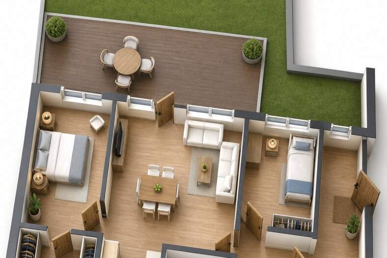 Erstbezug! Sehr schön aufgeteilte 3-Zimmer Wohnung mit toller 24 m² Terrasse - Nähe Floridsdorfer Bahnhof, Wohnung-kauf, 419.000,€, 1210 Wien 21., Floridsdorf