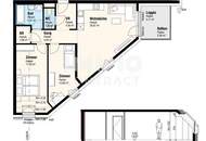 ERSTBEZUG Neubau Dachgeschoßwohnung mit Loggia und Balkon