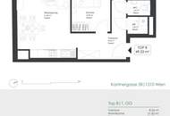 Urbanes Wohnen mit Wohlfühlfaktor in Floridsdorf - Moderne 2-Zimmer-Wohnung mit optimaler öffentlicher Verkehrsanbindung!