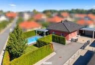 Top gepflegter Bungalow mit Pool, großer Terrasse und Doppelcarport