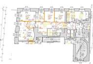 SPITTELBERG: Zentral begehbares Büro (viele Zimmer) mit Loggia! Garagenplätze bei Bedarf!