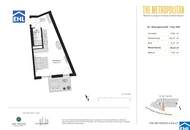 Sonnwendviertel: 1-Zimmer-Wohnung mit Balkon im 14. OG – Fitnessraum, Co-Working & Rooftop-Terrasse inklusive!