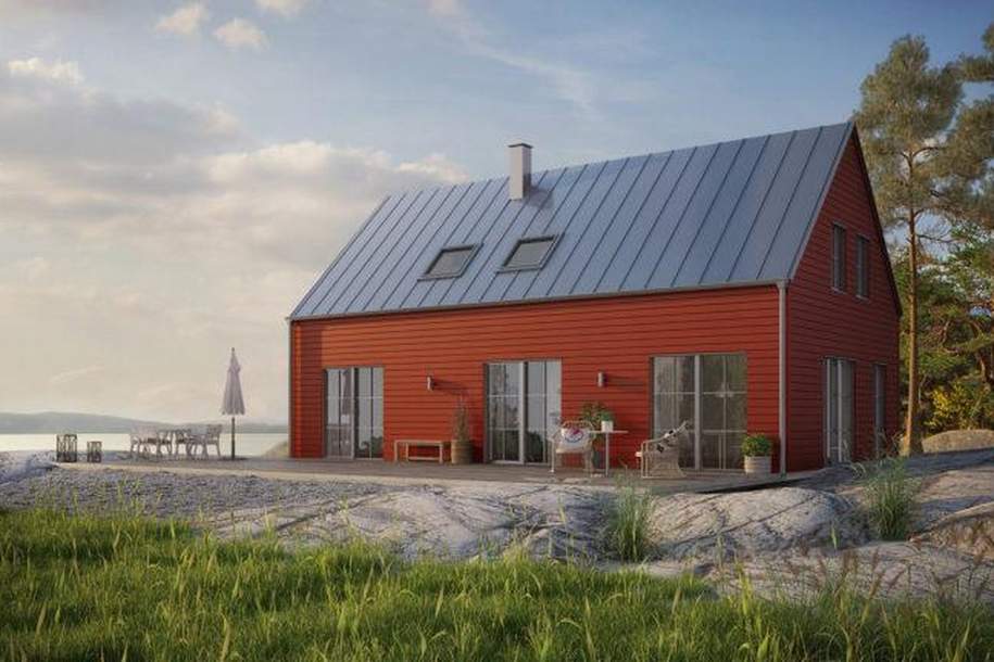 Original echtes Schwedenhaus = Oekologisches Holzhaus in Österreich nahe Wien mit Bauplatz, Haus-kauf, 470.000,€, 3426 Tulln