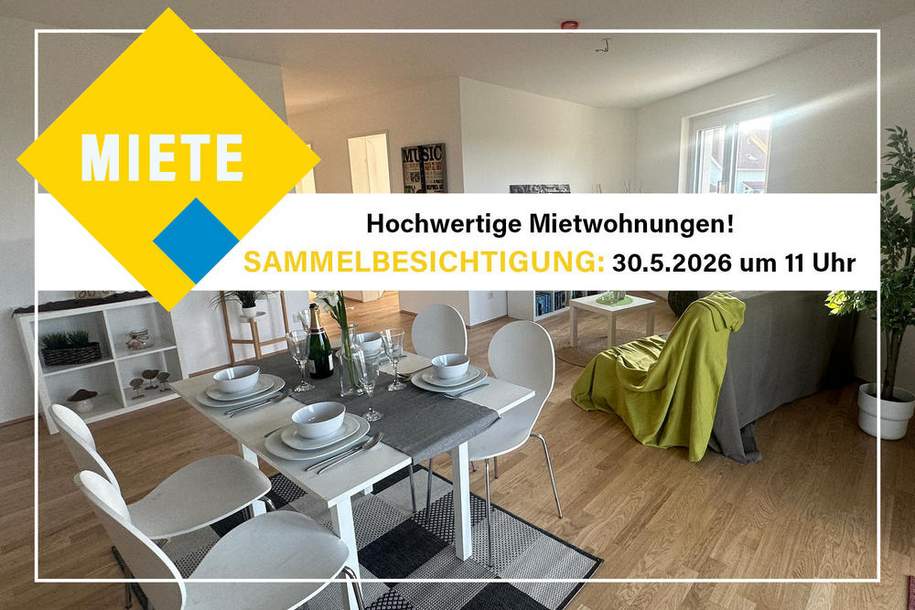 urbanes Wohnen im Grünen zum Mieten, Wohnung-miete, 927,83,€, 2326 Bruck an der Leitha