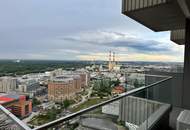 WEITBLICK garantiert: Modern möblierte 2-Zimmer-Wohnung mit Klima im One-Tower mit Pool und vielen Extras im Haus!