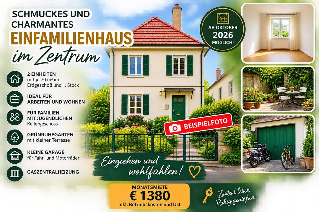Schmuckes und charmantes Einfamilienhaus im Zentrum!