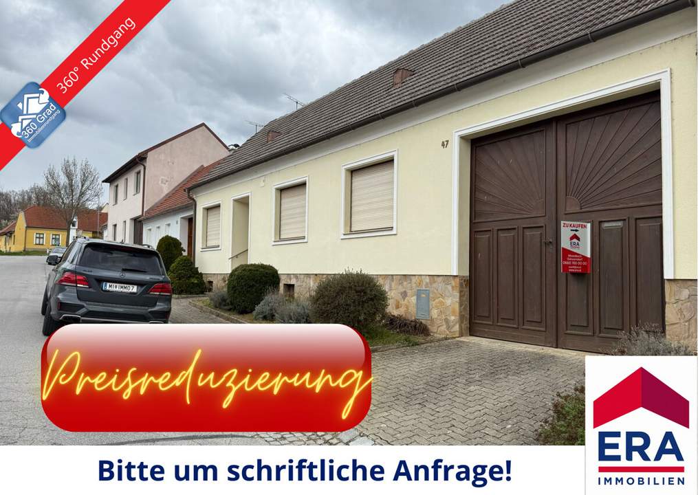 PREISREDUZIERUNG! Charmantes Bauernhaus mit großem Stadel in Katzelsdorf