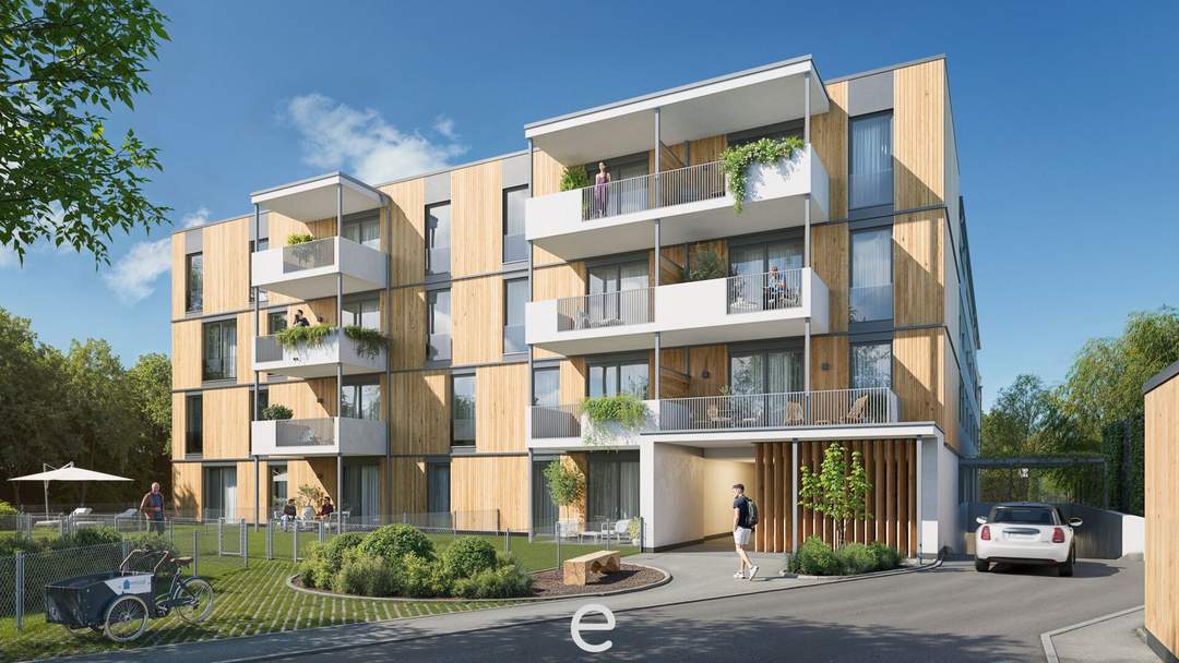 HYGGE Wohnen Top B3.2 - 2 Zimmer Apartment 50,51m² mit Balkon im 3.OG