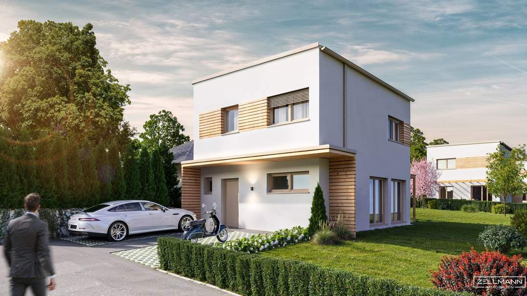 Architektur trifft Wohnkomfort – stilvolles Einfamilienhaus in Steinbrunn | ZELLMANN IMMOBILIEN