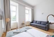 KURZZEITVERMIETUNG / AIRBNB ERLAUBT II KOMPLETT MÖBLIERT II ca. 5m² BALKON II SOFORT NUTZBAR II NÄHE U6/AKH/VOLKSOPER/WUK